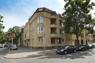 Außenansicht Übergangswohnheim Sommerstraße 7